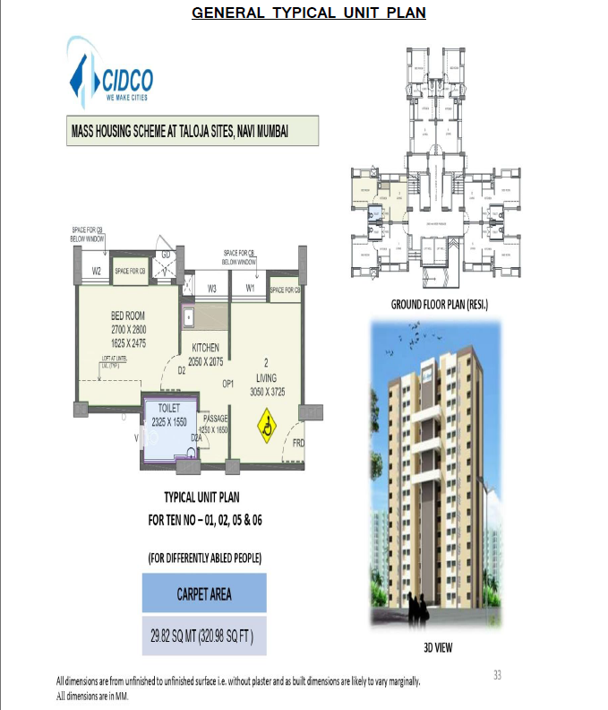 General typical plan